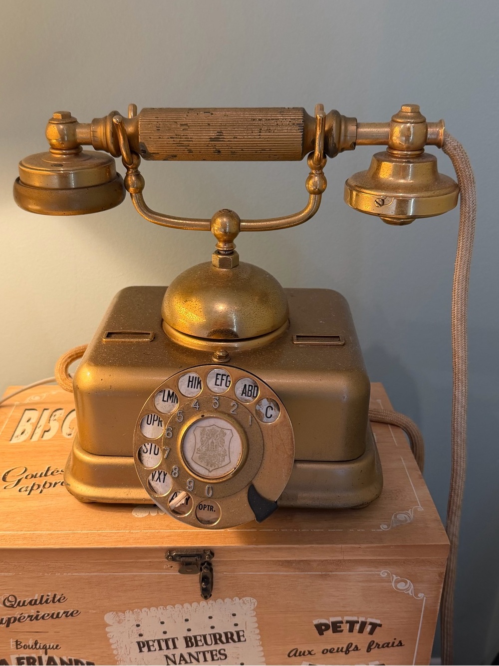 Rotary Dial Brass Working Telephone